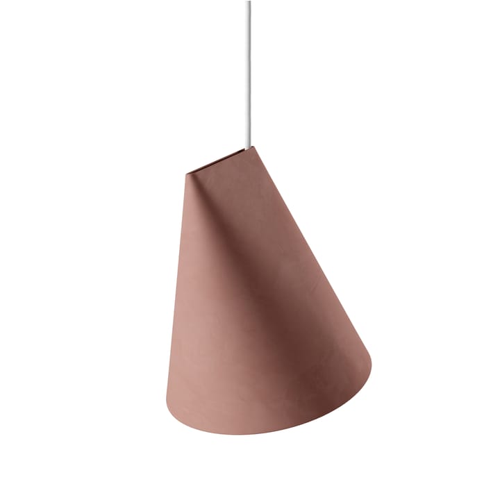 Loftslampe keramik 23x23,5 cm, Terra Cotta/Wood MOEBE