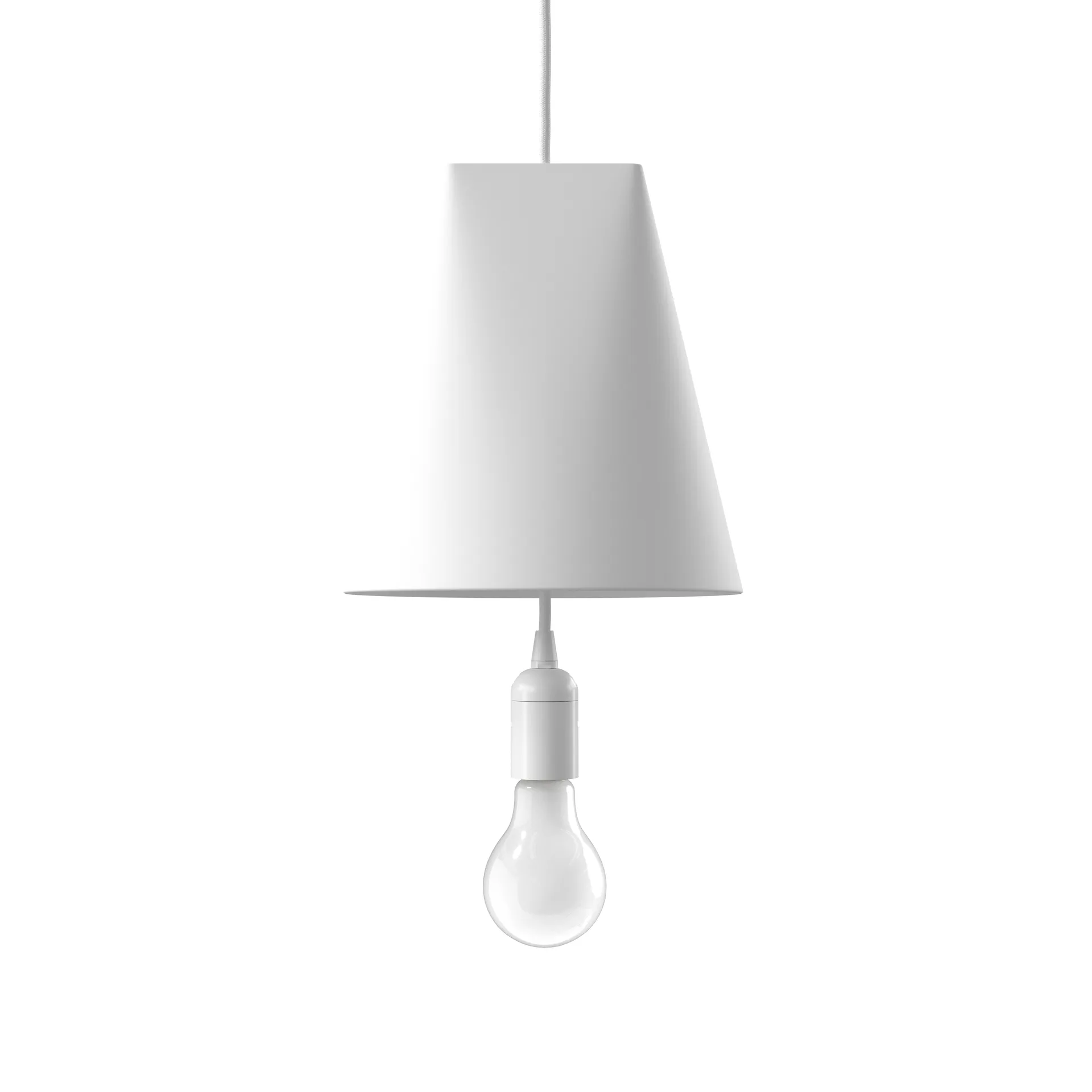 Loftslampe keramik 23x23,5 cm, White MOEBE