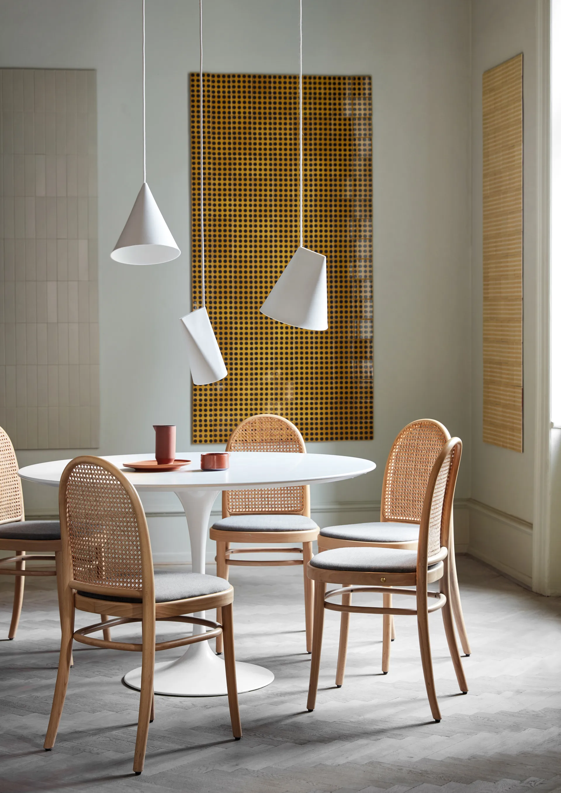 Loftslampe keramik 23x23,5 cm, White MOEBE