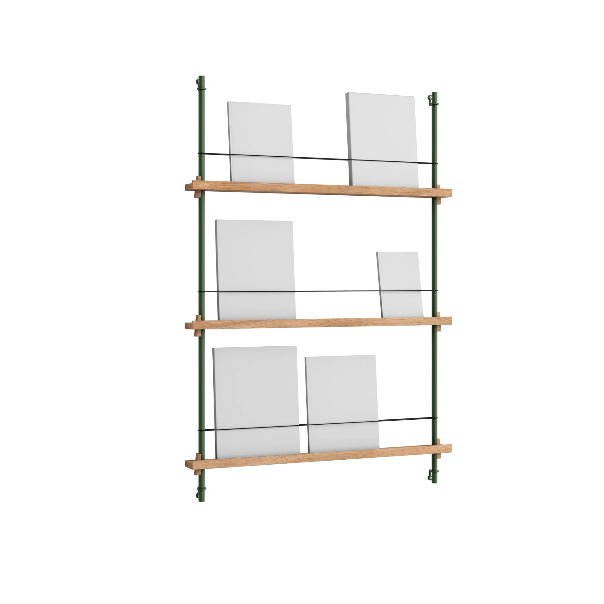 Magazine Shelving avisholder, Eg-pine green, 85x115x7 cm, MS.115.1 MOEBE