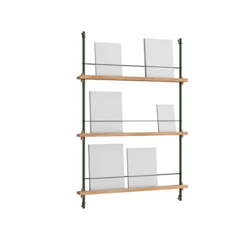 Magazine Shelving avisholder - Eg-pine green, 85x115x7 cm, MS.115.1 - MOEBE