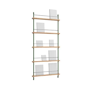 Magazine Shelving avisholder - Eg-pine green, 85x180x7 cm, MS.180.1 - MOEBE