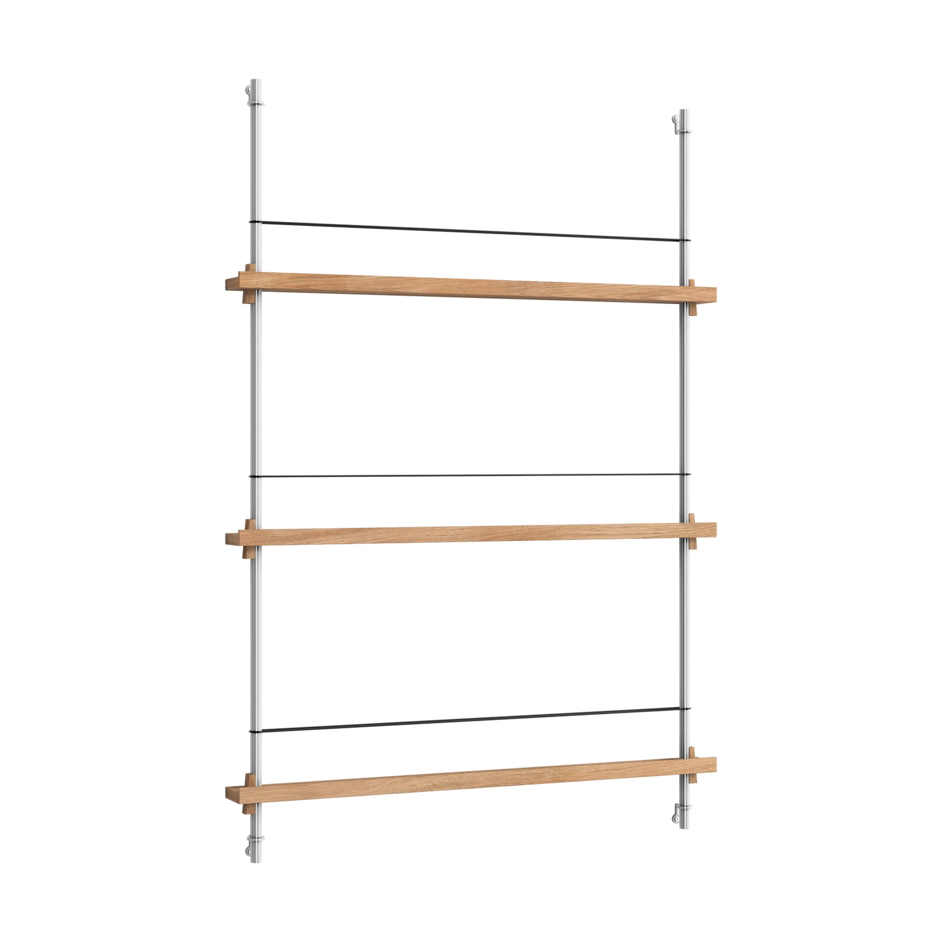 Magazine Shelving avisholder, Eg-rostfrit stål, 85x115x7 cm, MS.115.1 MOEBE