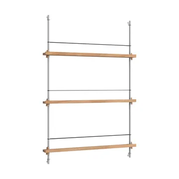 Magazine Shelving avisholder - Eg-rostfrit stål, 85x115x7 cm, MS.115.1 - MOEBE
