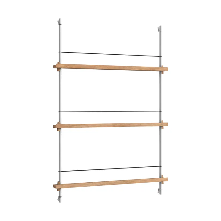 Magazine Shelving avisholder - Eg-rostfrit stål, 85x115x7 cm, MS.115.1 - MOEBE