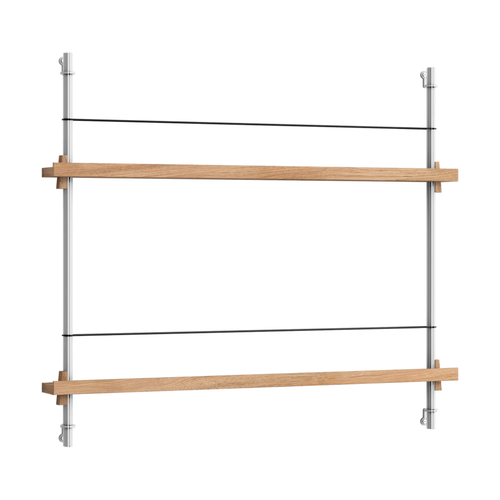 Magazine Shelving avisholder, Eg-rustfrit stål, 85x65x7 cm, MS.65.1 MOEBE