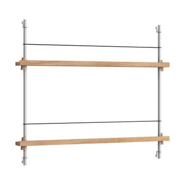 Magazine Shelving avisholder - Eg-rustfrit stål, 85x65x7 cm, MS.65.1 - MOEBE
