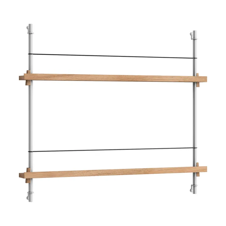 Magazine Shelving avisholder - Eg-rustfrit stål, 85x65x7 cm, MS.65.1 - MOEBE