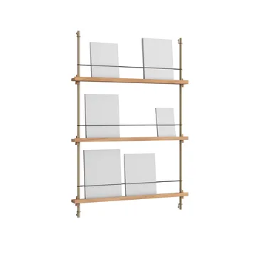Magazine Shelving avisholder - Eg- warm grey, 85x115x7 cm, MS.115.1 - MOEBE