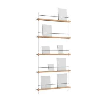 Magazine Shelving avisholder - Eg-white, 85x180x7 cm, MS.180.1 - MOEBE