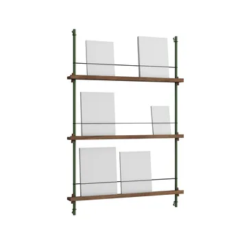 Magazine Shelving avisholder - Røget eg-pine green, 85x115x7 cm, MS.115.1 - MOEBE