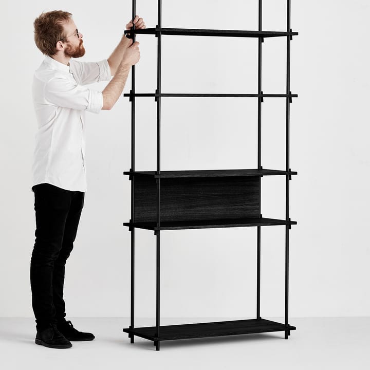 Moebe bagstykke til hylde 85 cm, Sort MOEBE