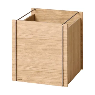 Moebe opbevaringsboks - Olieret eg-rustfrit stål, square, 33x30x31 cm - MOEBE