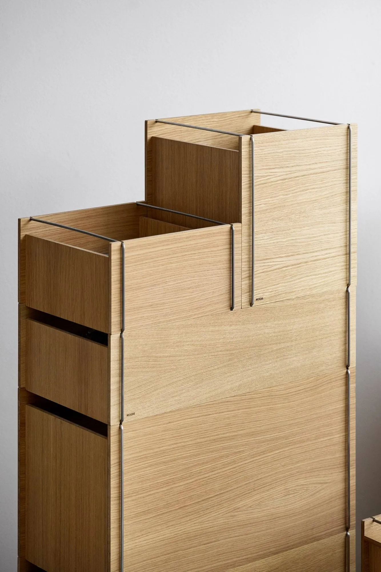 Moebe opbevaringsboks, Olieret eg-sort, square, 33x30x31 cm MOEBE