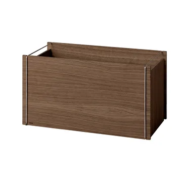 Moebe opbevaringsboks - Røget eg-rustfrit stål, 33x60x31 cm - MOEBE