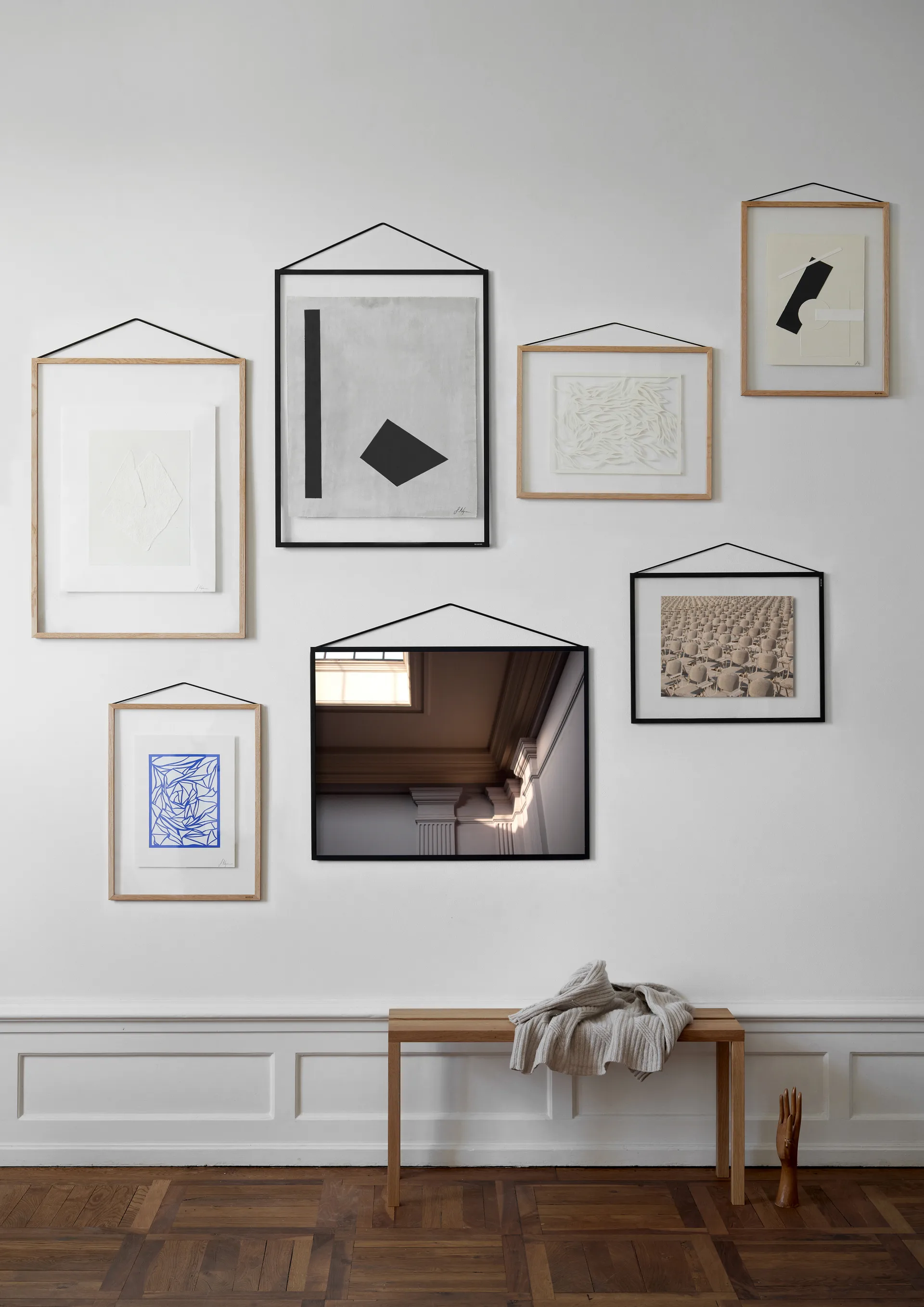 Moebe ramme 50x70 cm, Transparent/Black MOEBE