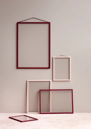 Moebe ramme A4 22,6x31,3 cm - Transparent/Red - MOEBE
