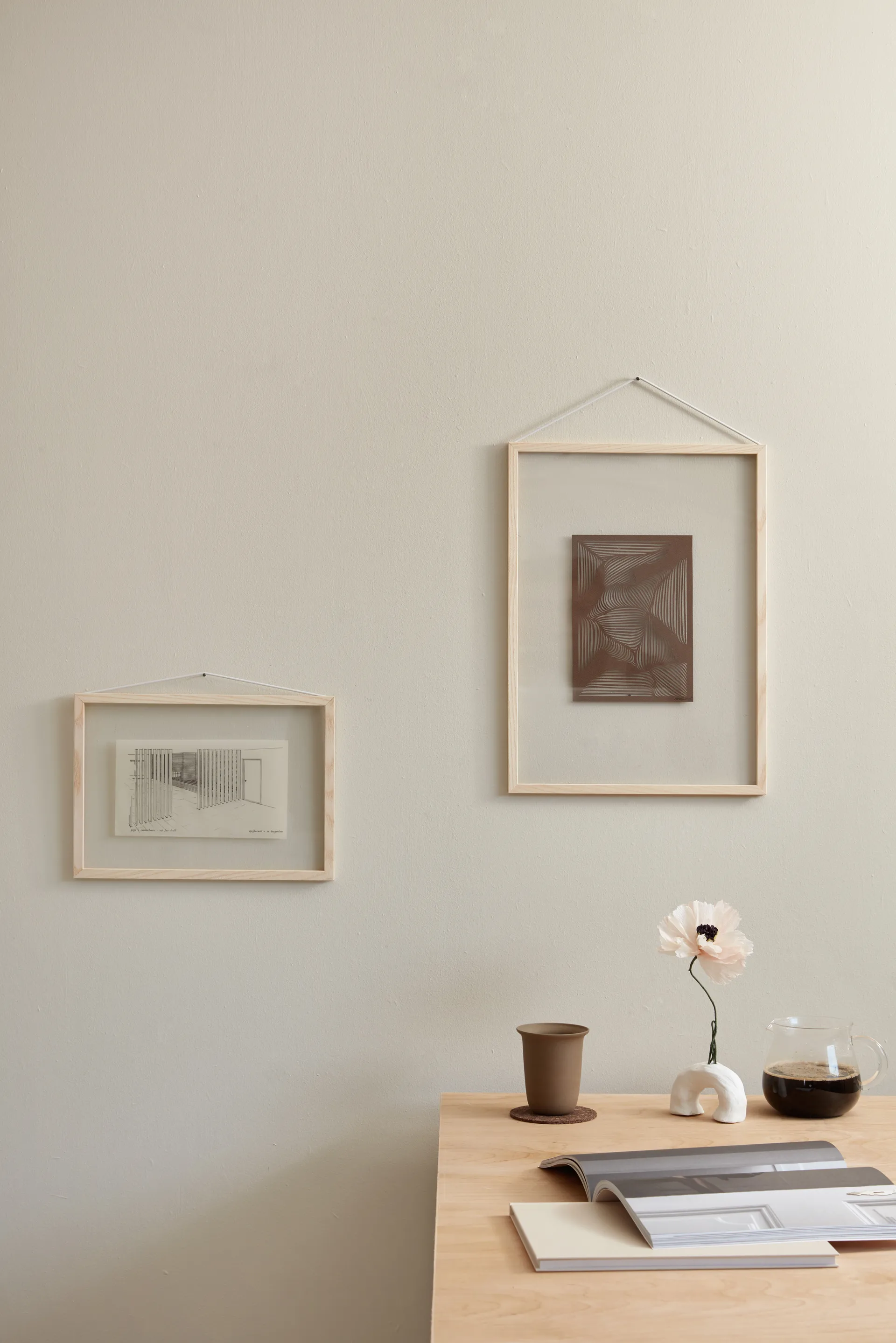 Moebe ramme i ask A4 23,2x31,7 cm, Transparent/Wood, Black MOEBE