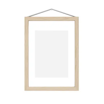 Moebe ramme i ask A5 16,8x23,2 cm - Transparent/Wood, Black - MOEBE