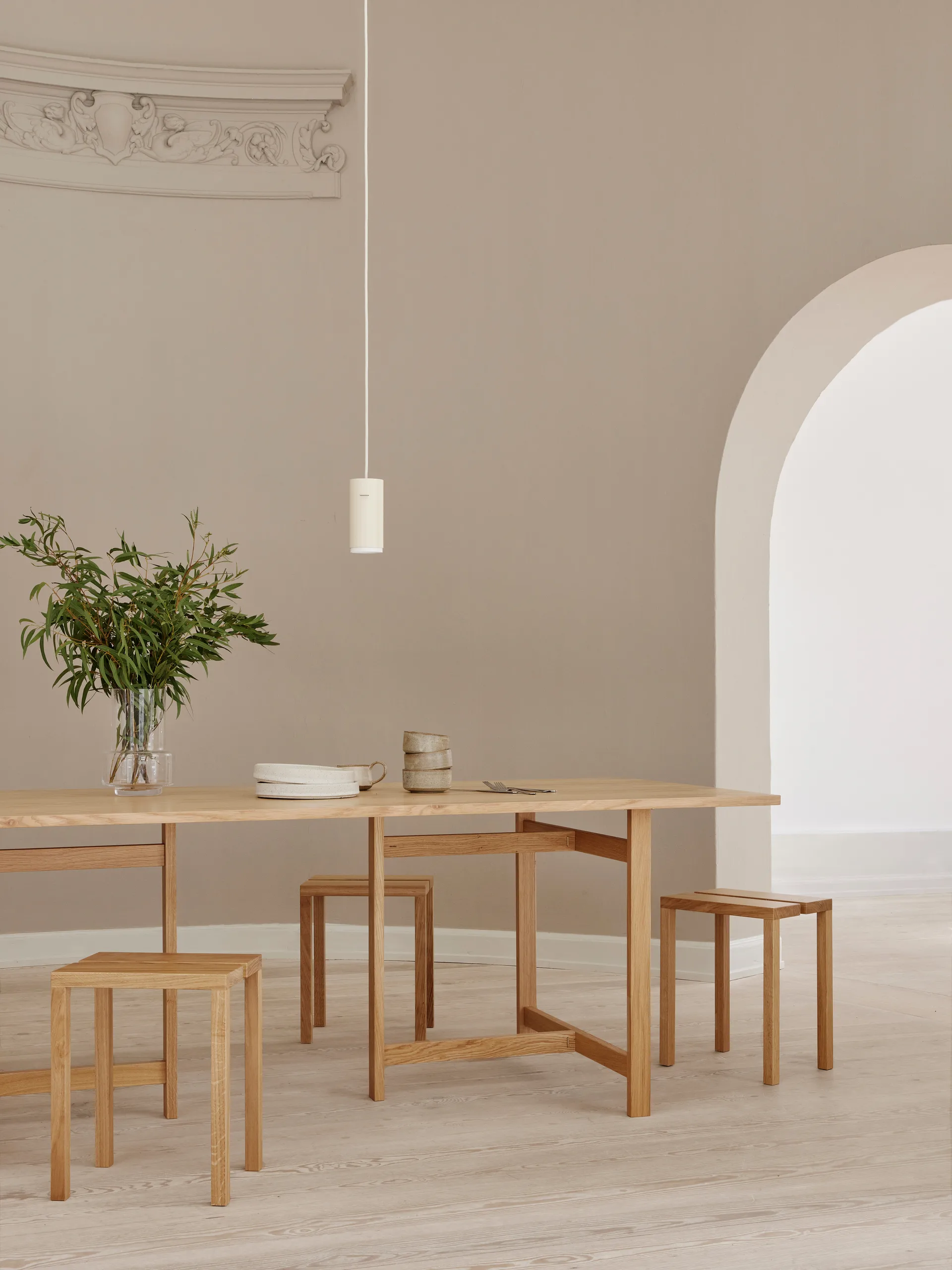 Moebe rectangular dining table spisebord 220x90 cm, Eg MOEBE