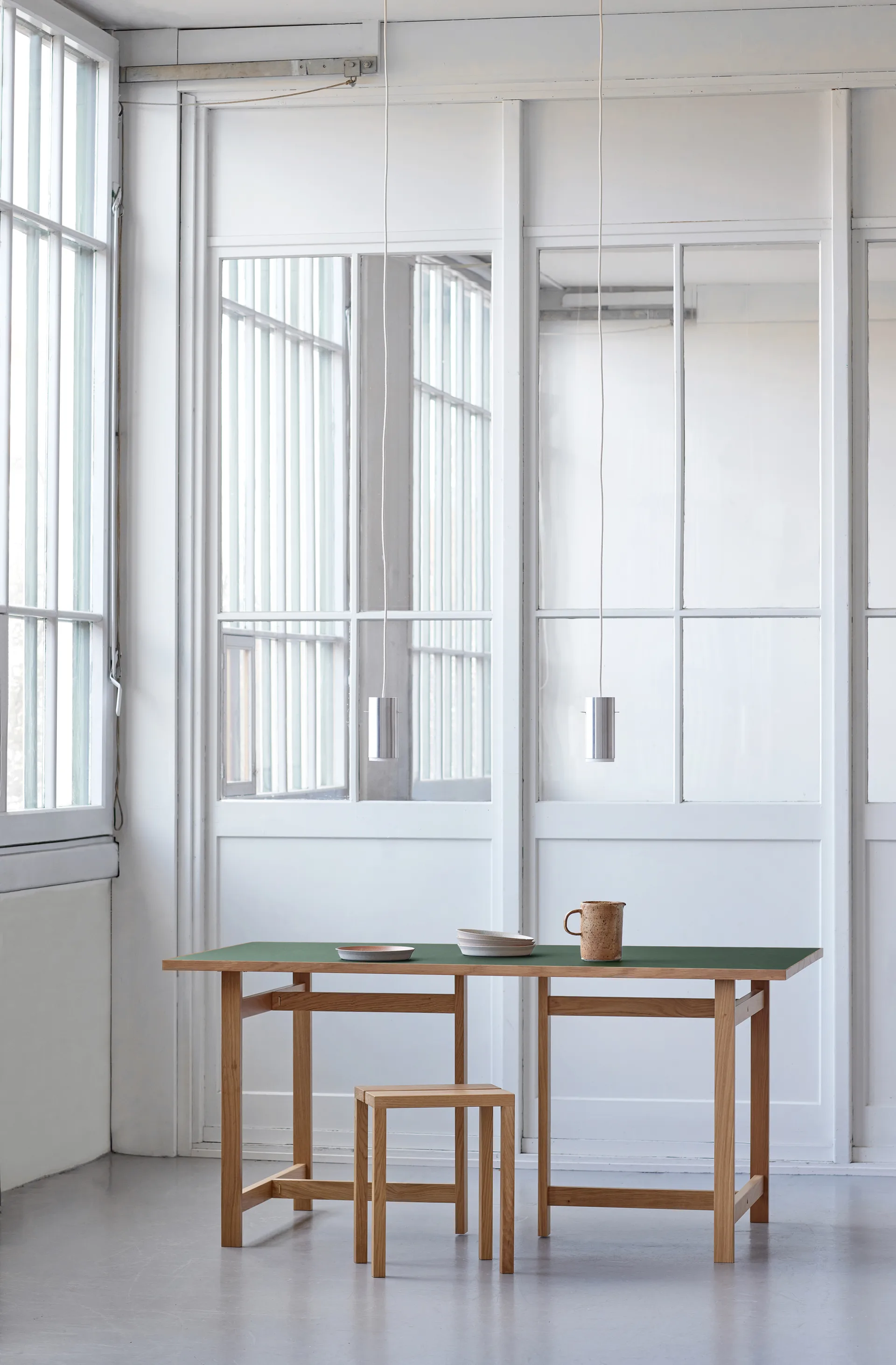 Moebe Rectangular spisebord, Green, 160x90 cm MOEBE