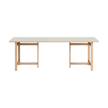 Moebe Rectangular spisebord - Light grey, 220x90 cm - MOEBE