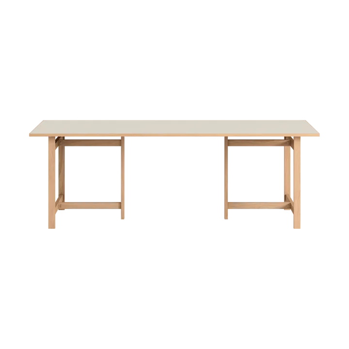 Moebe Rectangular spisebord - Light grey, 220x90 cm - MOEBE