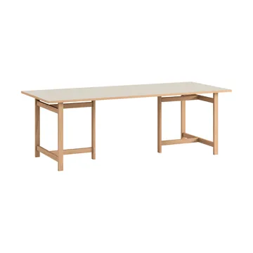 Moebe Rectangular spisebord - Light grey, 220x90 cm - MOEBE