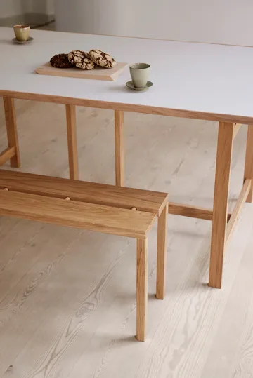 Moebe Rectangular spisebord - Light grey, 220x90 cm - MOEBE