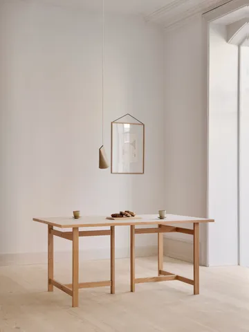 Moebe Rectangular spisebord - Light grey, 220x90 cm - MOEBE