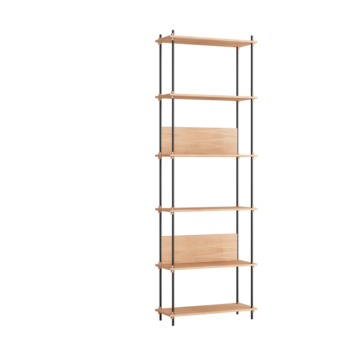 Moebe shelving system s.255.1.A - Eg/Sort - MOEBE