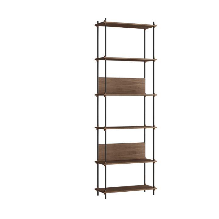 Moebe shelving system s.255.1.A - Røget eg/Sort - MOEBE