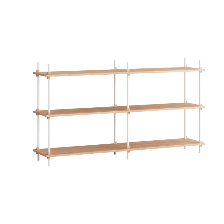 Moebe shelving system s.85.2.B - Eg/Hvid - MOEBE