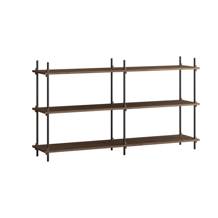 Moebe shelving system s.85.2.B - Røget eg/Sort - MOEBE