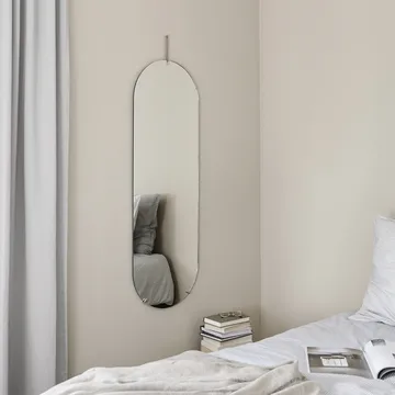 Moebe vægspejl 133 cm - Stainless steel - MOEBE