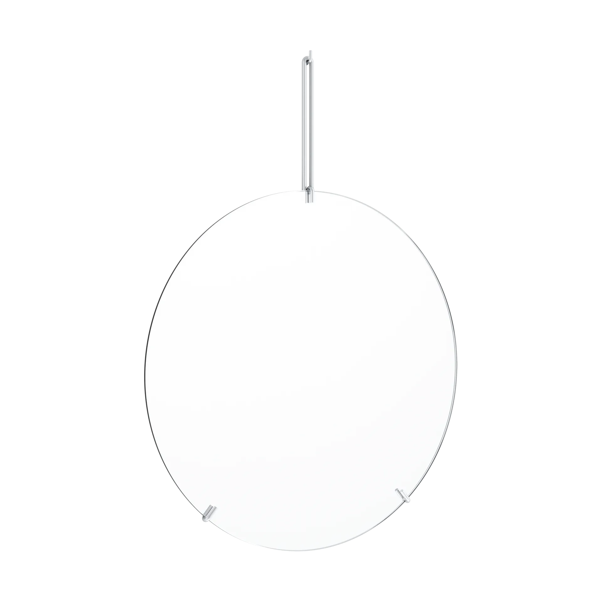 Moebe vægspejl Ø50 cm, Stainless steel MOEBE