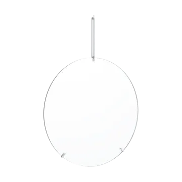 Moebe vægspejl Ø50 cm - Stainless steel - MOEBE