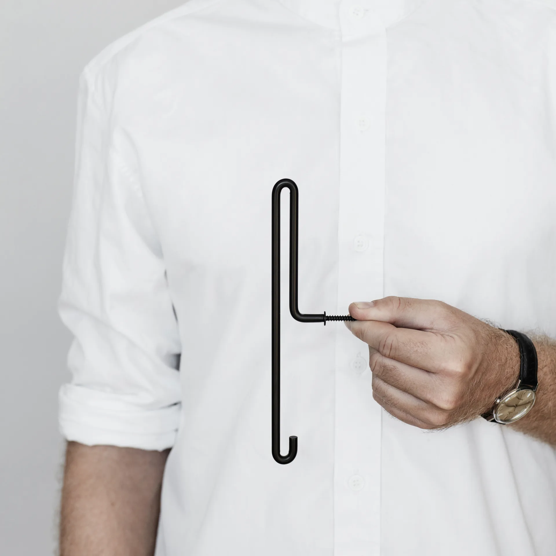 Moebe Wall hook large, Sort MOEBE