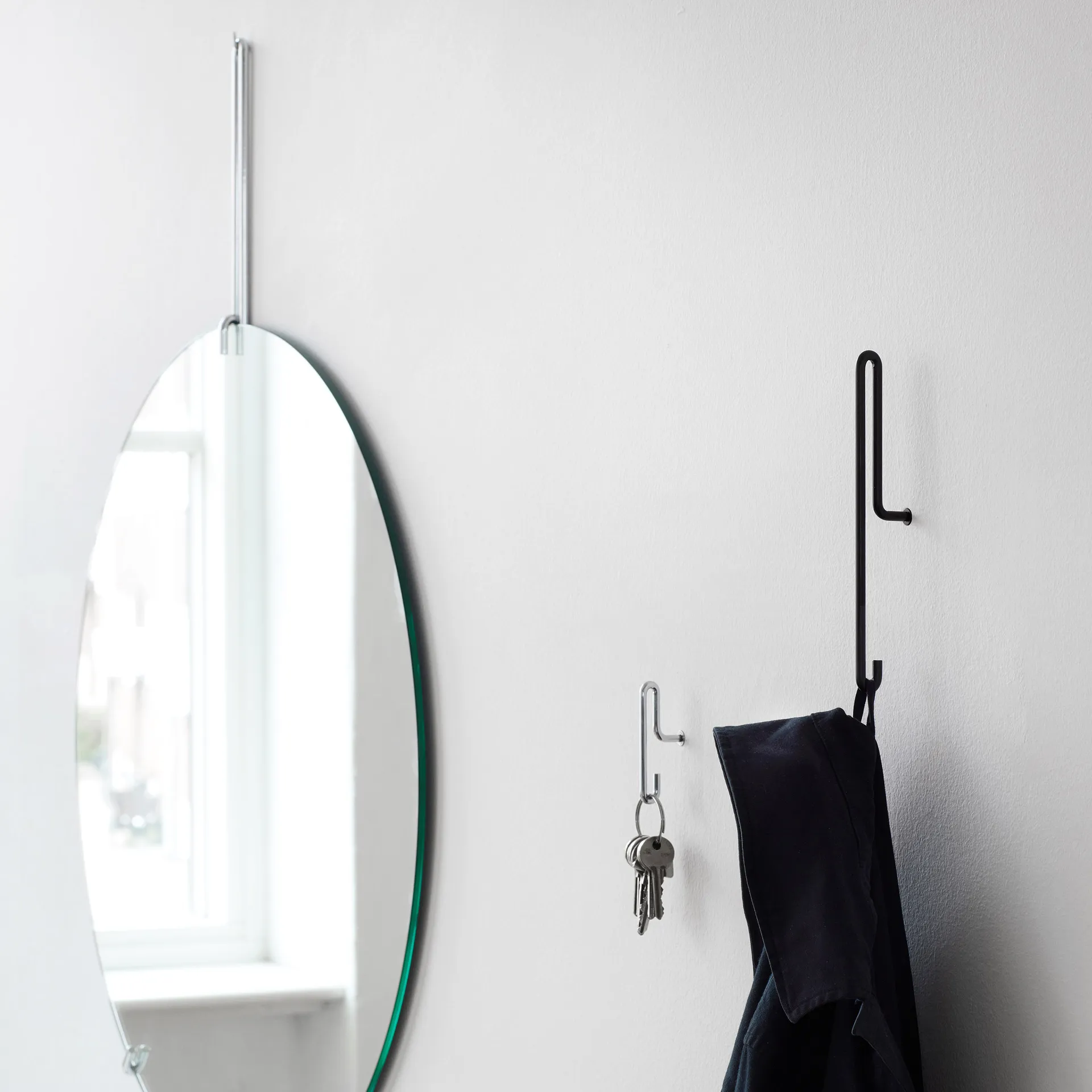 Moebe Wall hook large, Sort MOEBE