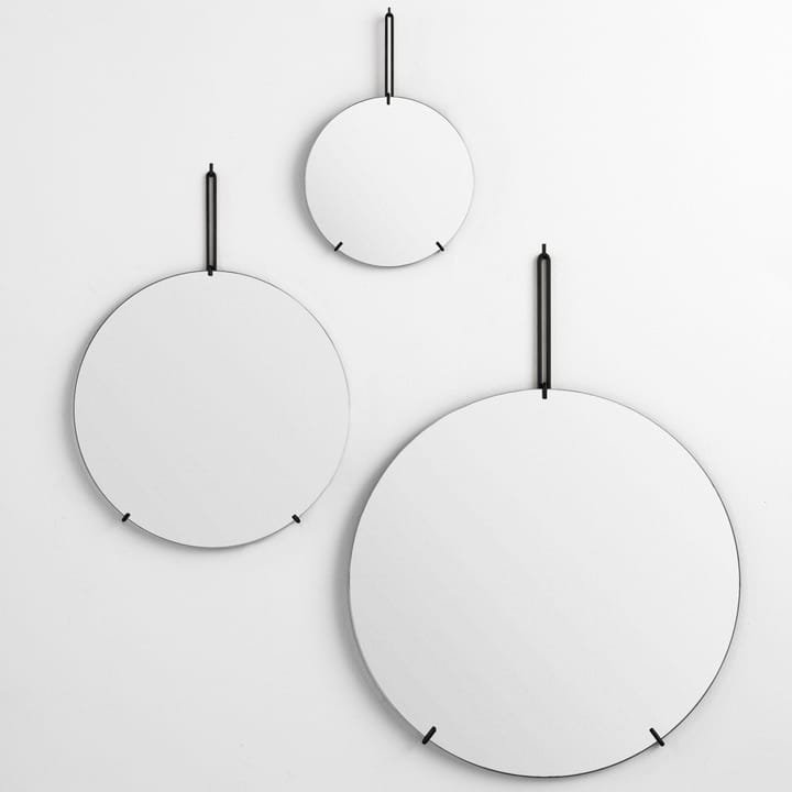 Moebe Wall mirror Ø 30 cm - Sort - MOEBE