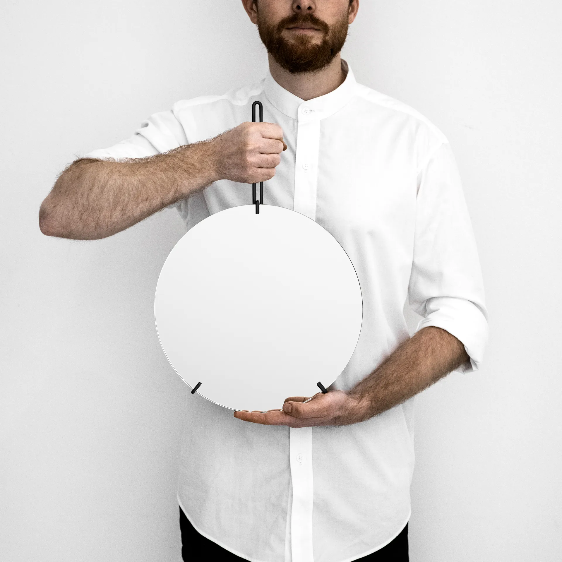 Moebe Wall mirror Ø 30 cm, Sort MOEBE