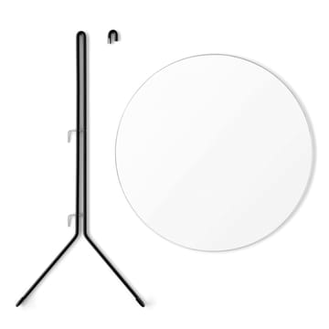 Moebe wall mirror Ø70 cm - Sort - MOEBE