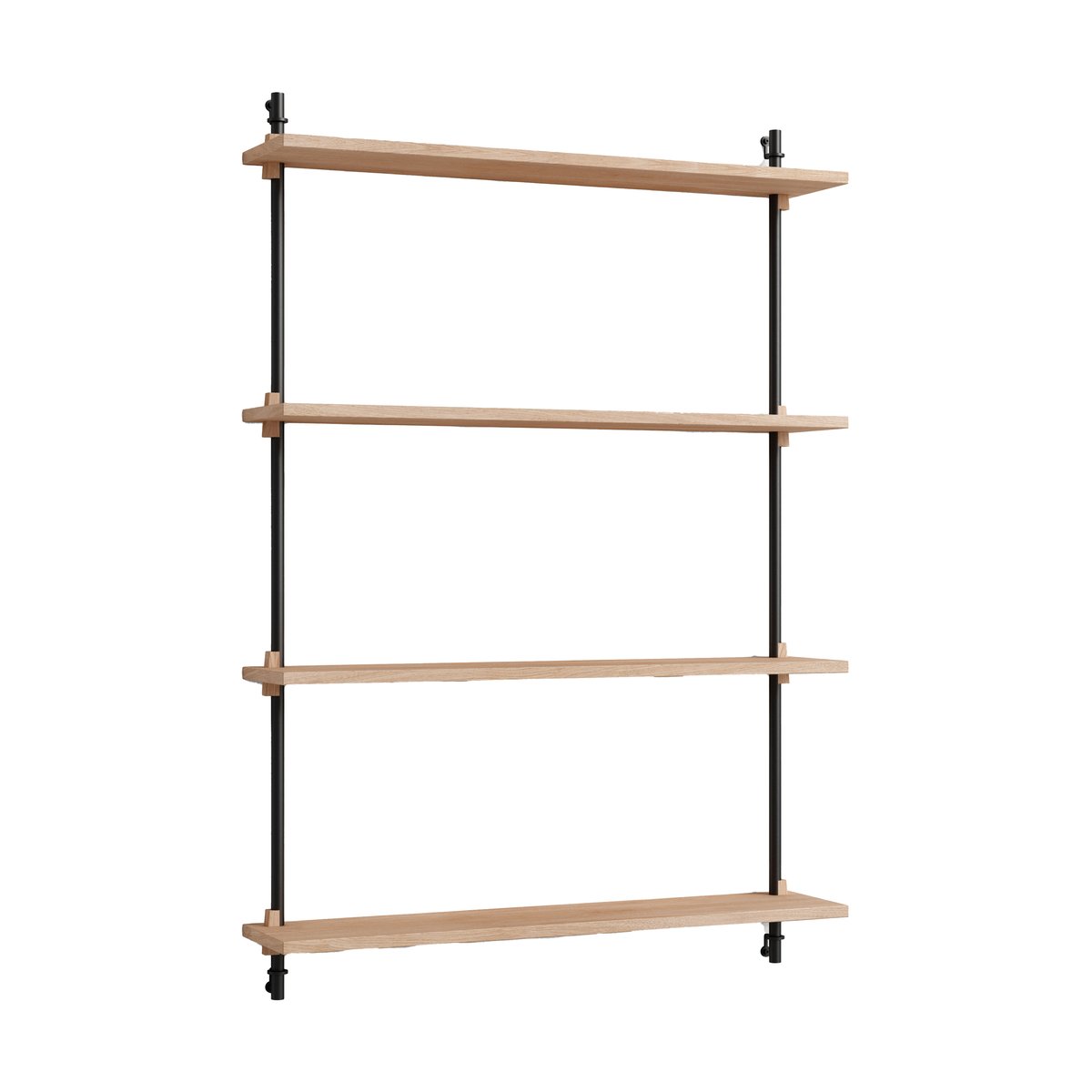 Moebe wall shelving ws.115.1 Eg/Sort | Skandinavisk Design | Hylder & reolsystemer | Brun