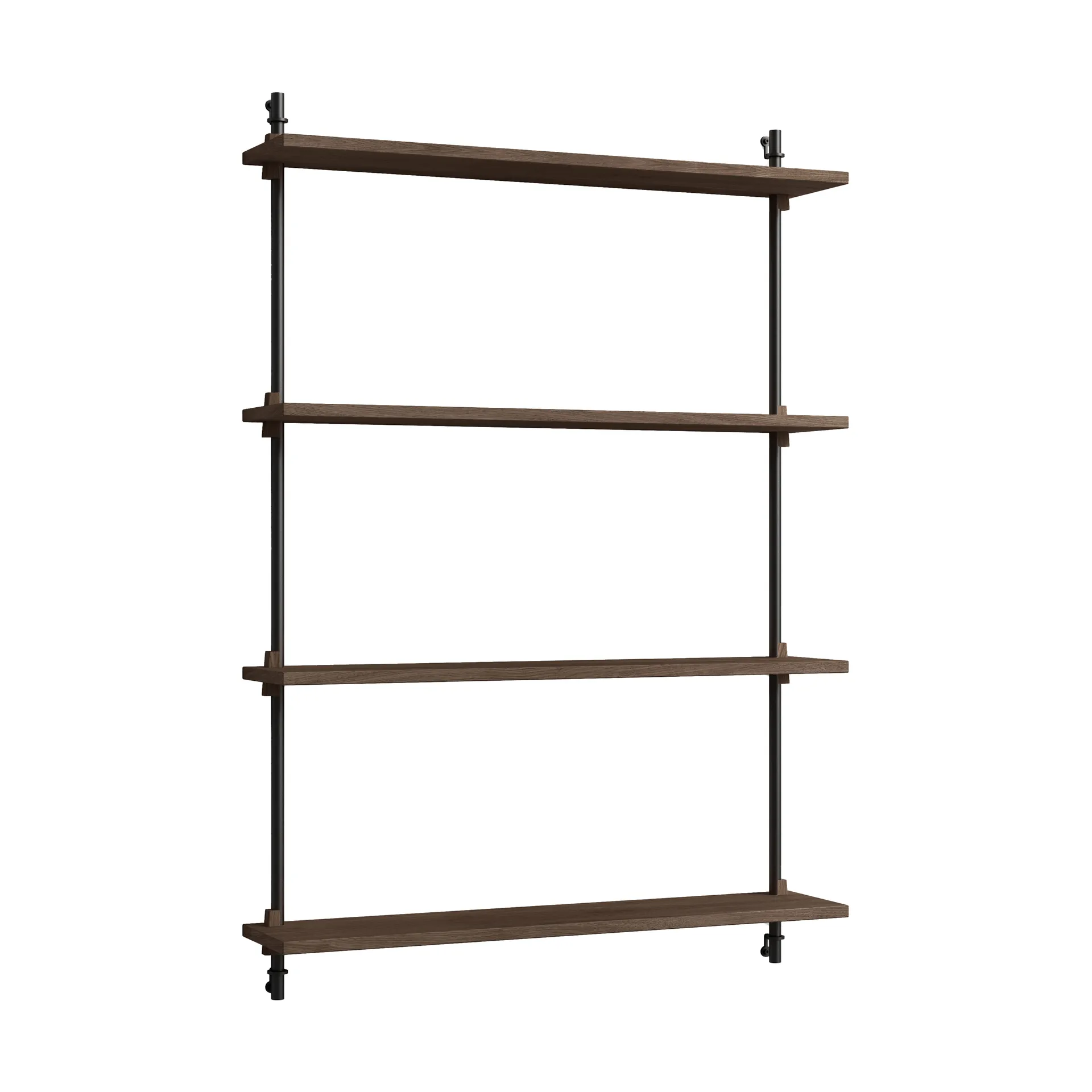 Moebe wall shelving ws.115.1, Røget eg/Sort MOEBE