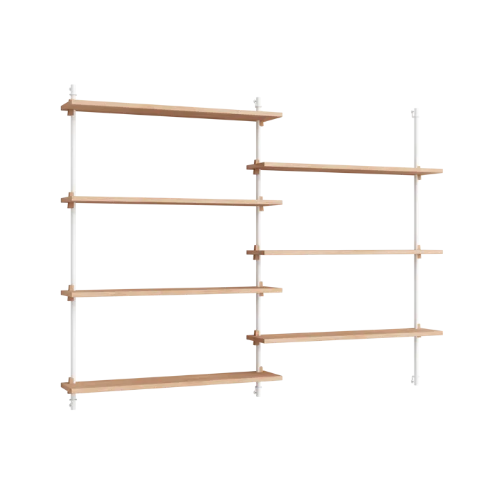 Moebe wall shelving ws.115.2 - Eg/Hvid - MOEBE