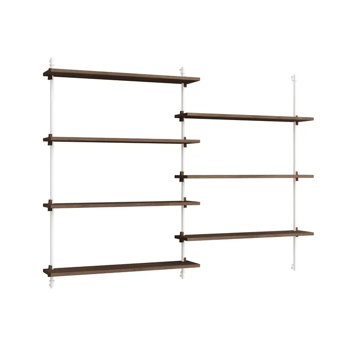 Moebe wall shelving ws.115.2 - Røget eg/Hvid - MOEBE
