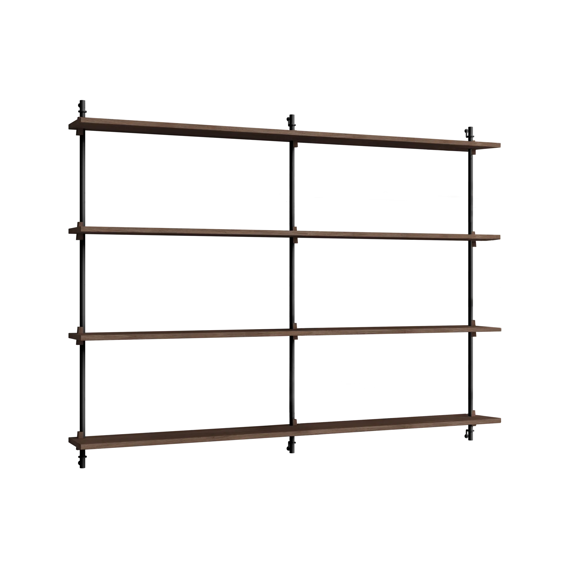 Moebe wall shelving ws.115.2.B, Røget eg/Sort MOEBE