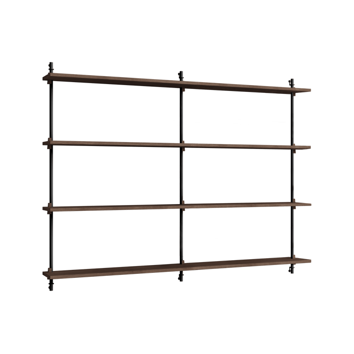 Moebe wall shelving ws.115.2.B - Røget eg/Sort - MOEBE