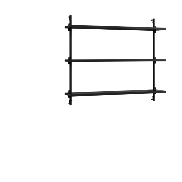 Moebe wall shelving ws.65.1 - Sort - MOEBE