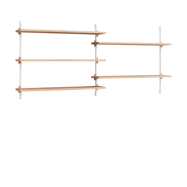 Moebe wall shelving ws.65.2.B - Eg/Hvid - MOEBE